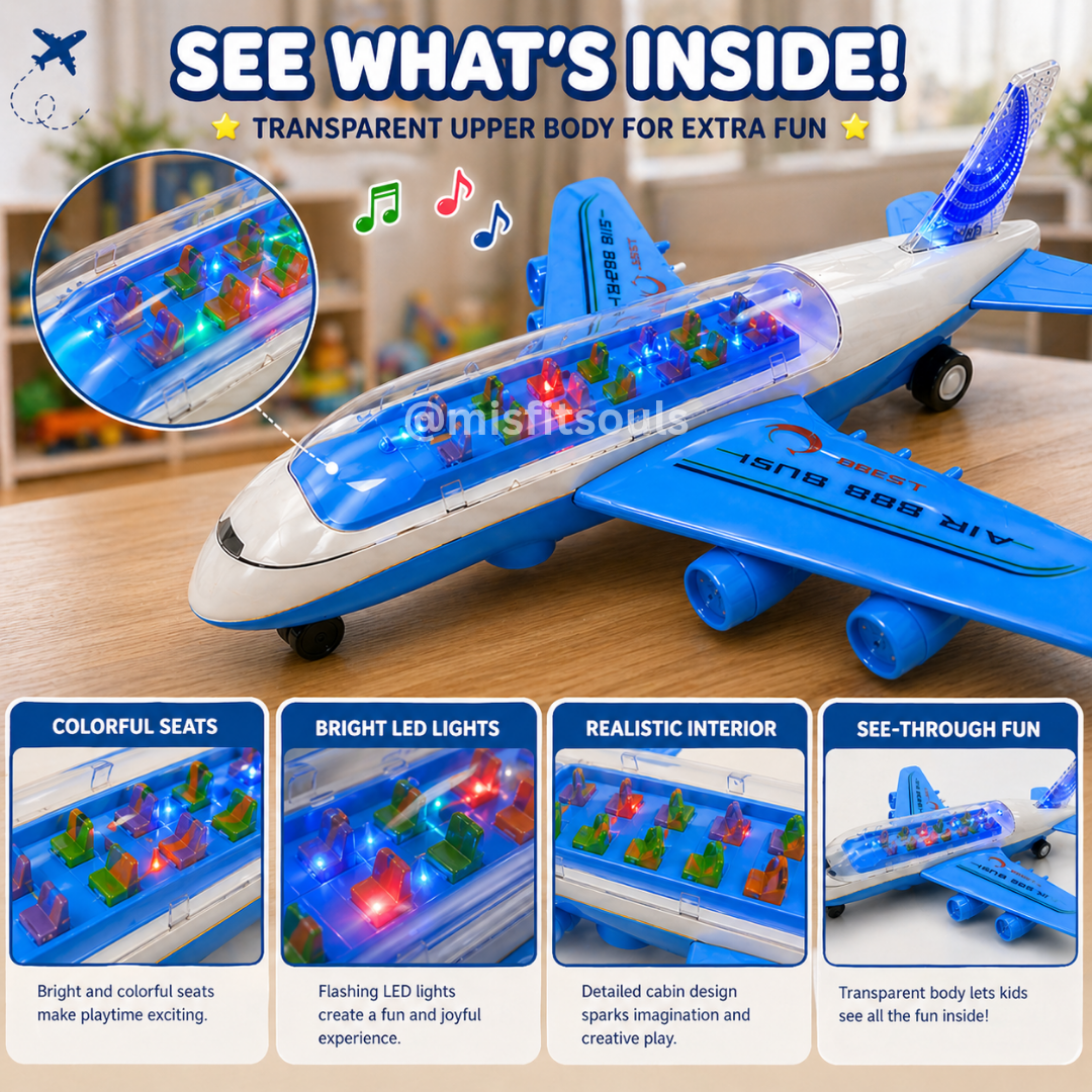 Misfit Magic Wheels Air Bus™-With Light & Sound