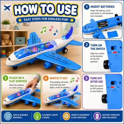 Misfit Magic Wheels Air Bus™-With Light & Sound