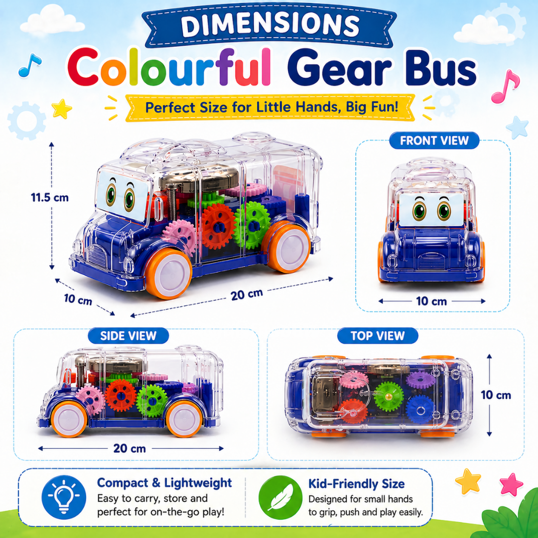 Misfit Wonder Wheels Gear Bus™- With LED Light Effects