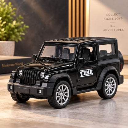 Misfit Die-Cast  Black Thar SUV Metal Car Toy for Kids | Pull Back Action