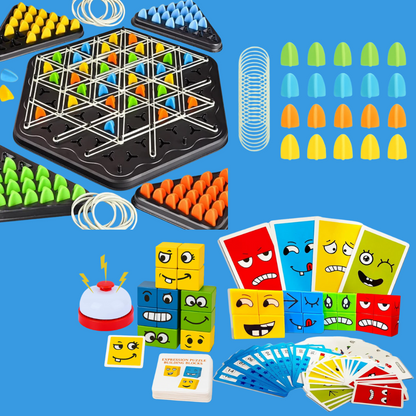 2-in-1 Puzzle and Board Games For Kids & Family
