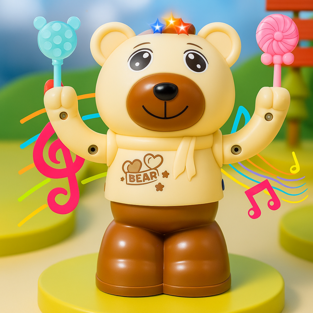 Misfit DiscoBear™ – Musical Dancing Bear Toy with Lights & Music