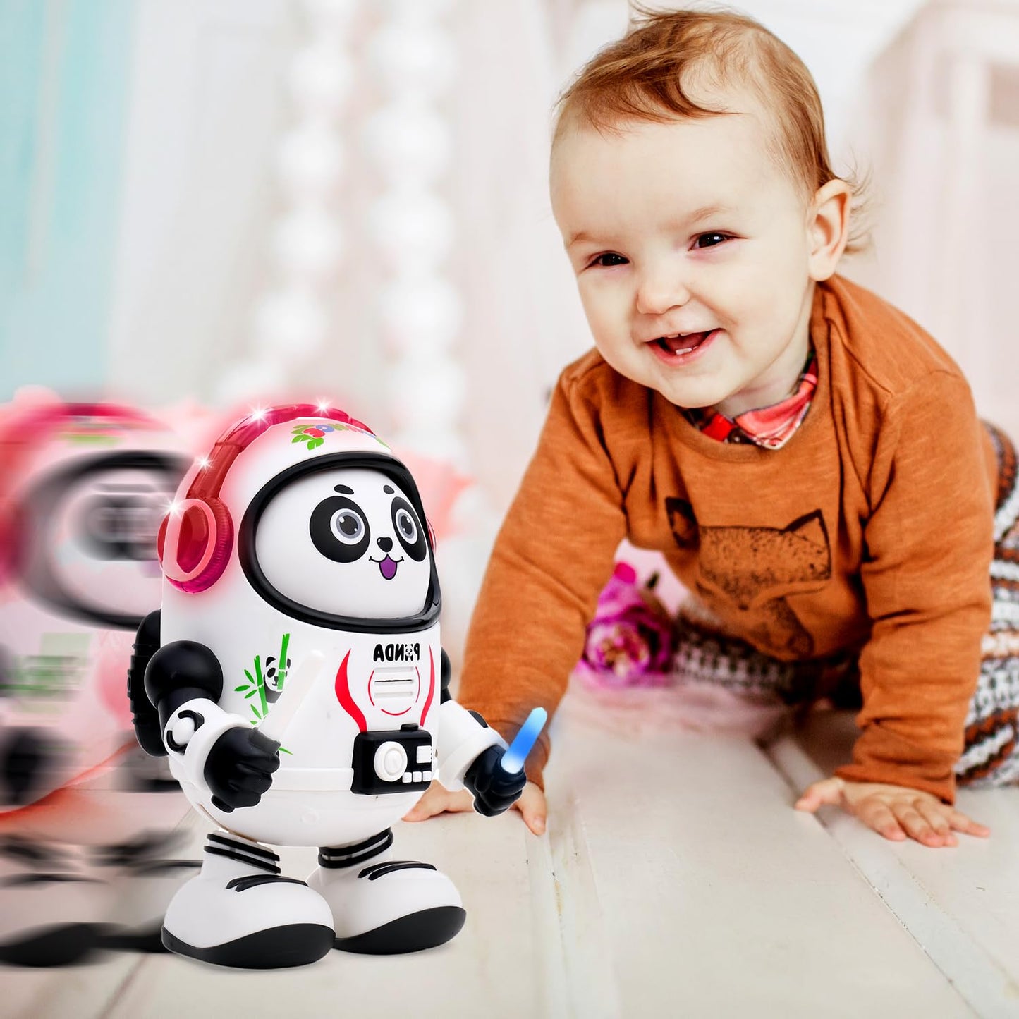Misfit DazzlePanda™ Dancing Toy with Vibrant Light Effect & Musical Sound